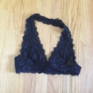 Free People Navy Bralette